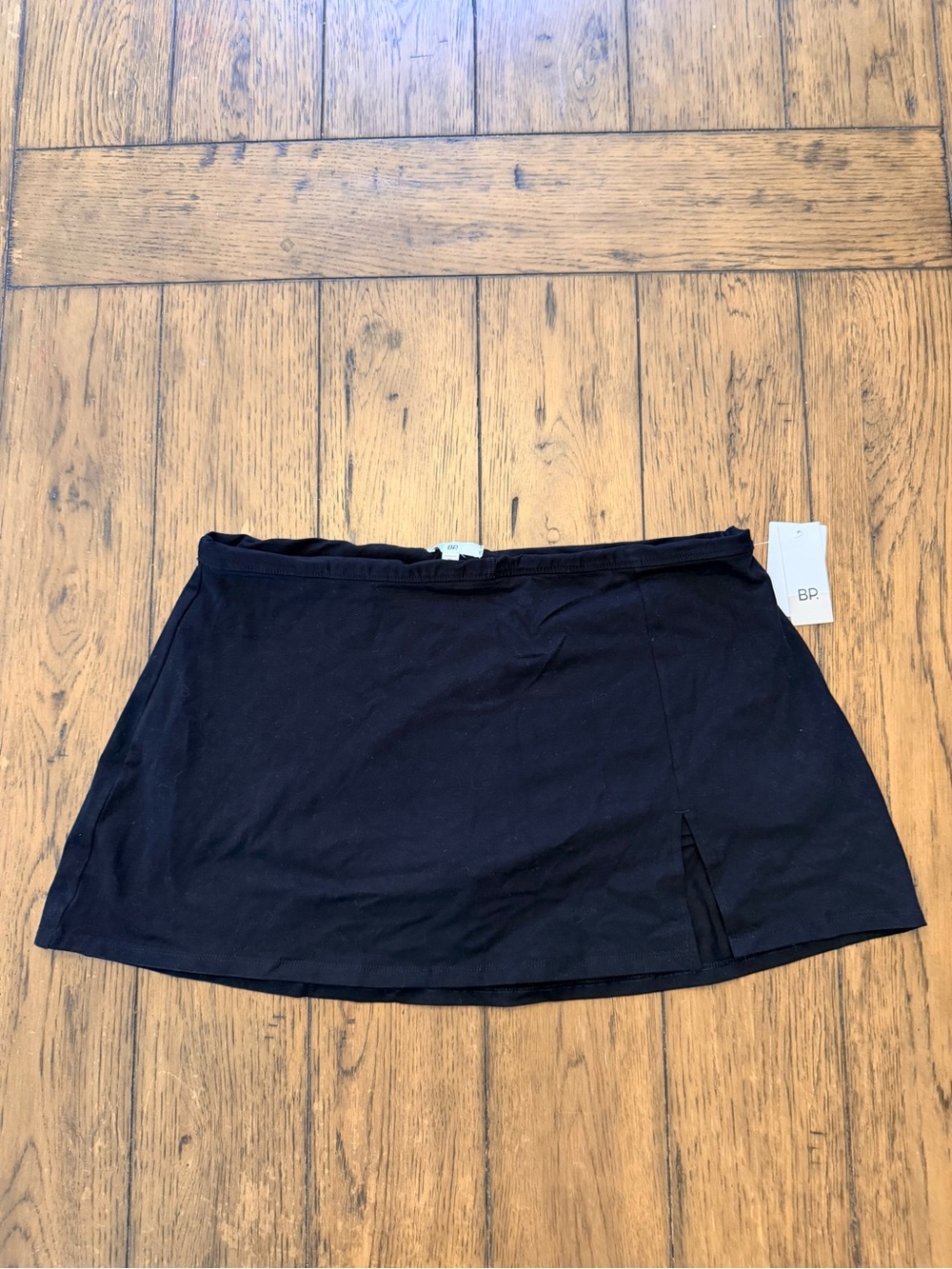 bp Nordstrom XL Black Mini Skirt with Built in Shorts and Small Side Slit